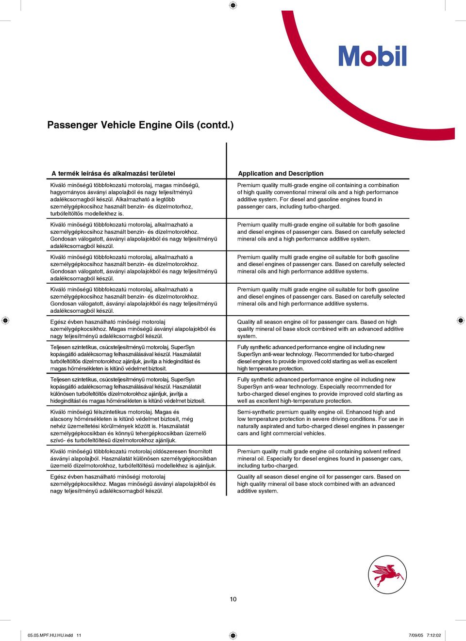 Kiváló minőségű többfokozatú motorolaj, alkalmazható a személygépkocsihoz használt benzin és dízelmotorokhoz. Gondosan válogatott, ásványi alapolajokból és nagy teljesítményű adalékcsomagból készül.