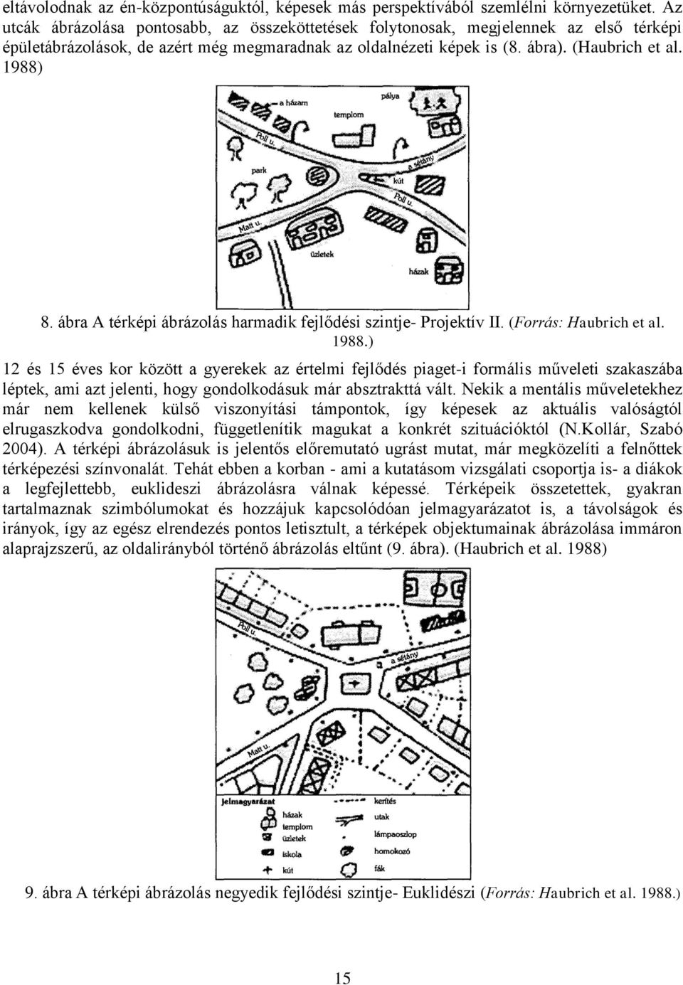 ábra A térképi ábrázolás harmadik fejlődési szintje- Projektív II. (Forrás: Haubrich et al. 1988.