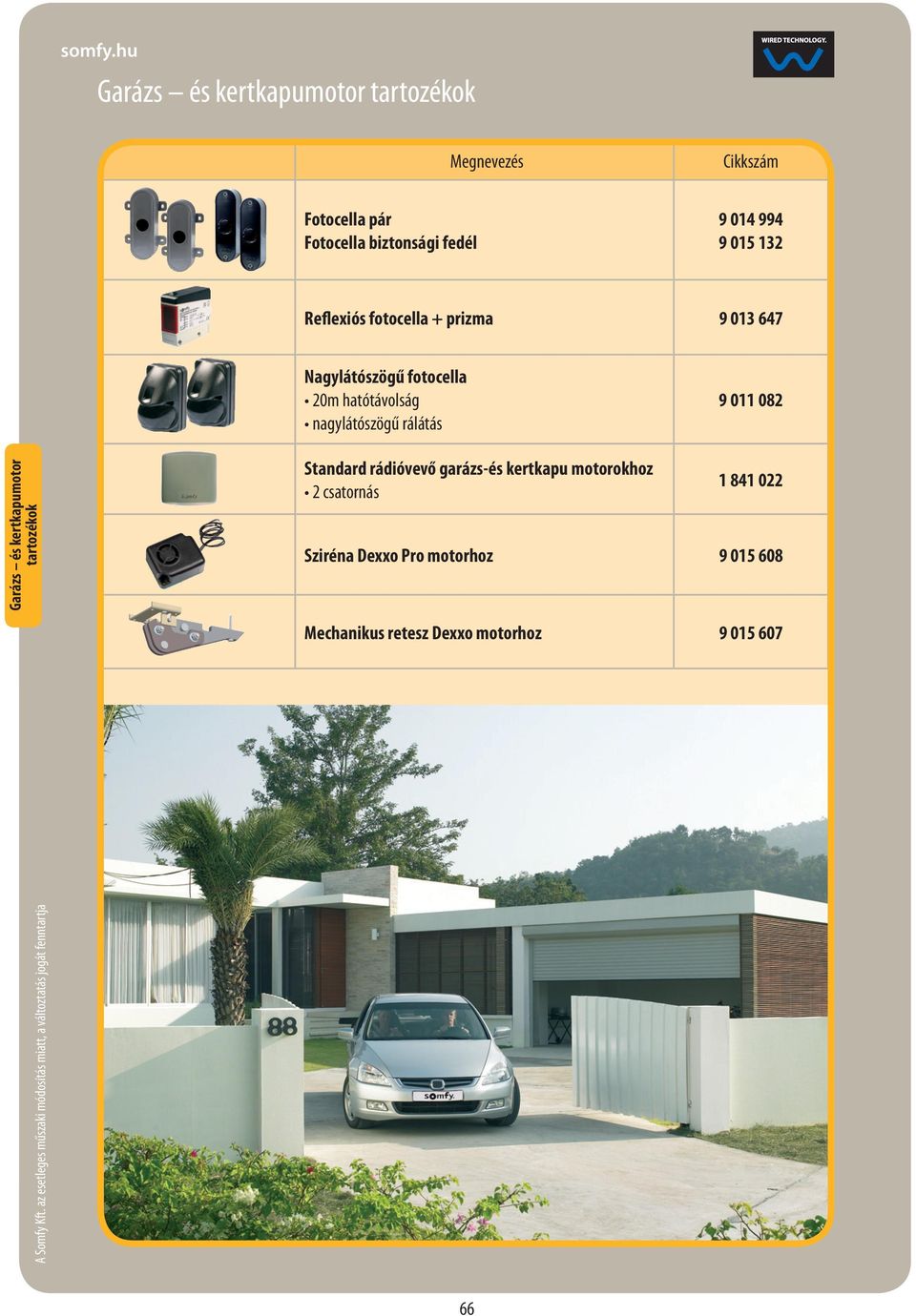 rálátás 9 011 082 Garázs és kertkapumotor tartozékok Somfy Standard rádióvevő garázs-és kertkapu