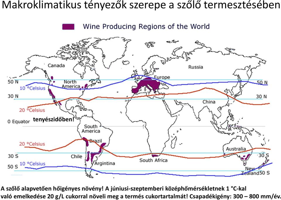 A júniusi-szeptemberi középhőmérsékletnek 1 C-kal való