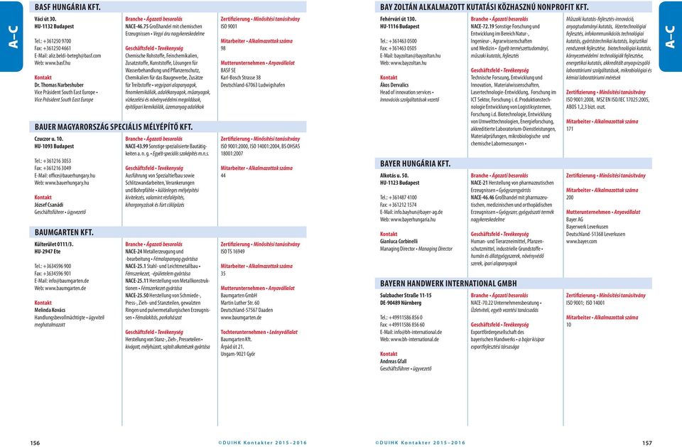 75 Großhandel mit chemischen Erzeugnissen Vegyi áru nagykereskedelme Chemische Rohstoffe, Feinchemikalien, Zusatzstoffe, Kunststoffe, Lösungen für Wasserbehandlung und Pflanzenschutz, Chemikalien für