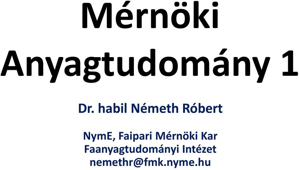 Faipari Mérnöki Kar