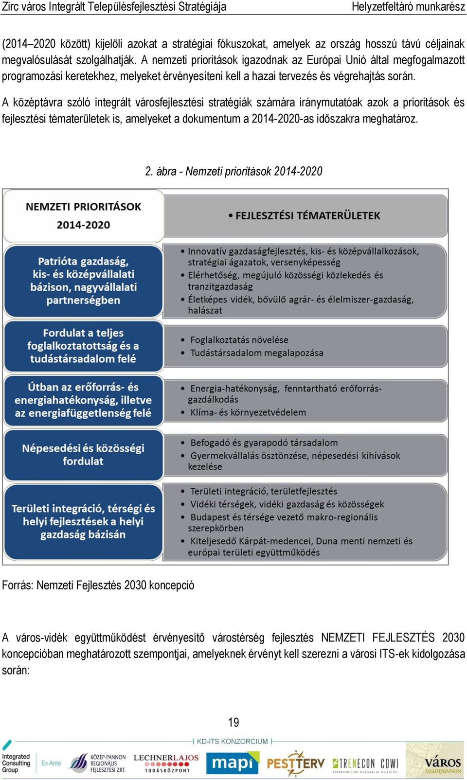 A középtávra szóló integrált városfejlesztési stratégiák számára iránymutatóak azok a prioritások és fejlesztési tématerületek is, amelyeket a dokumentum a 2014-2020-as időszakra meghatároz.