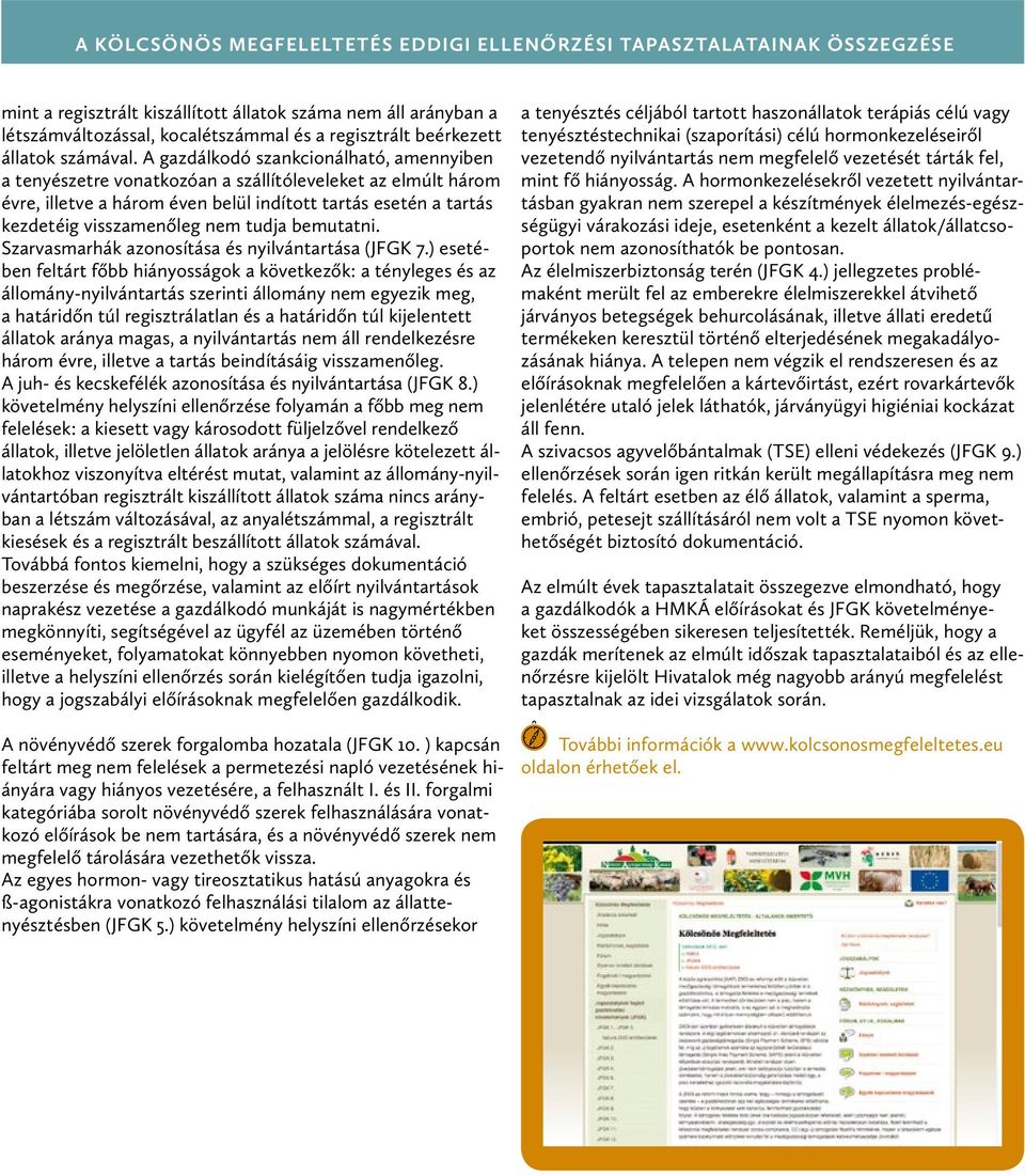 A gazdálkodó szankcionálható, amennyiben a tenyészetre vonatkozóan a szállítóleveleket az elmúlt három évre, illetve a három éven belül indított tartás esetén a tartás kezdetéig visszamenőleg nem