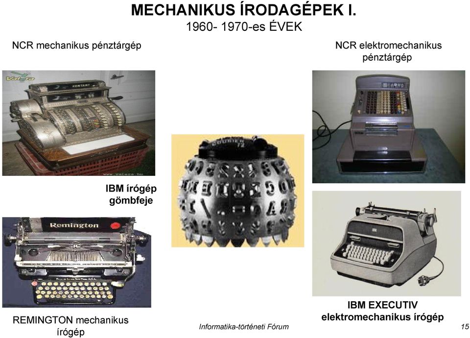 elektromechanikus pénztárgép IBM írógép