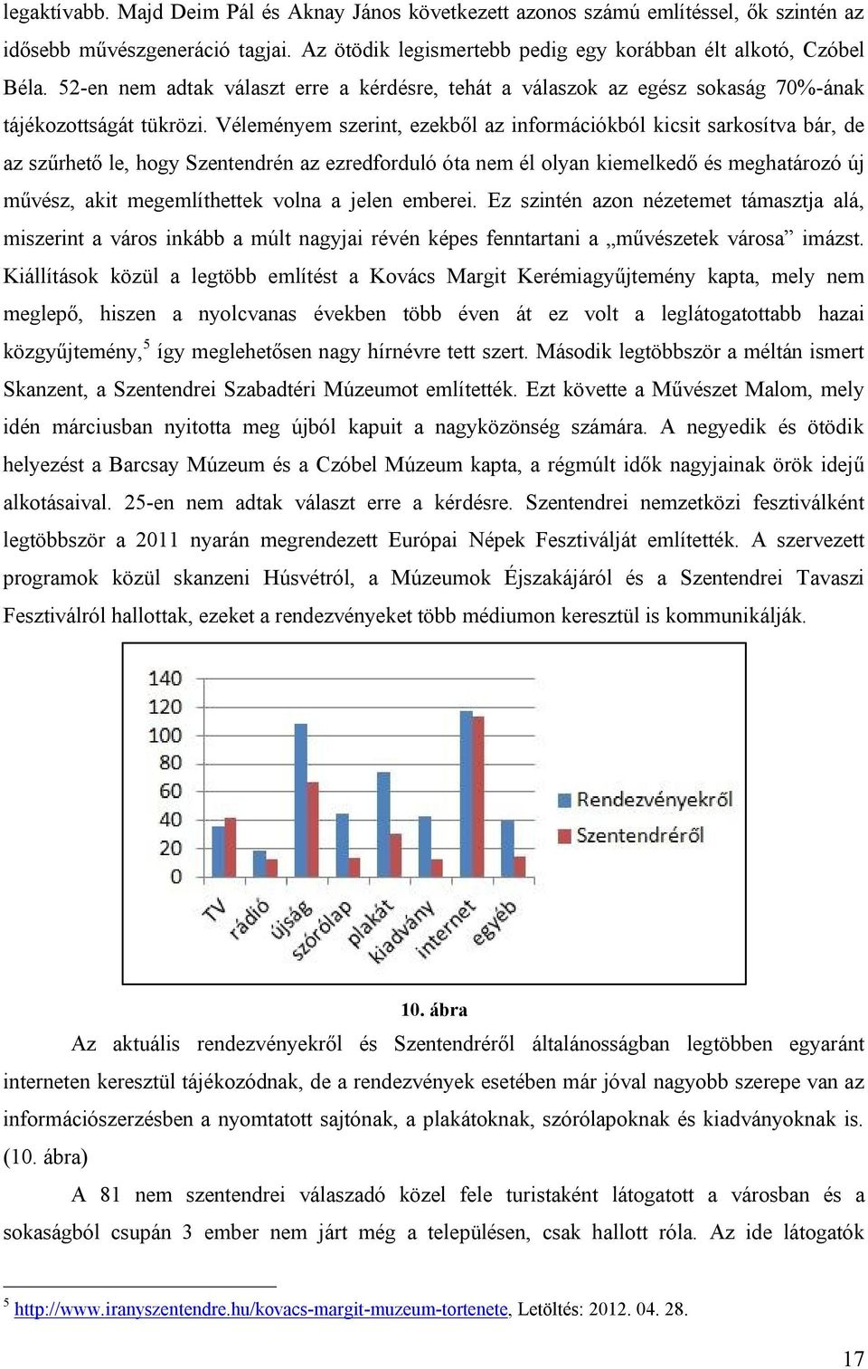 Véleményem szerint, ezekből az információkból kicsit sarkosítva bár, de az szűrhető le, hogy Szentendrén az ezredforduló óta nem él olyan kiemelkedő és meghatározó új művész, akit megemlíthettek