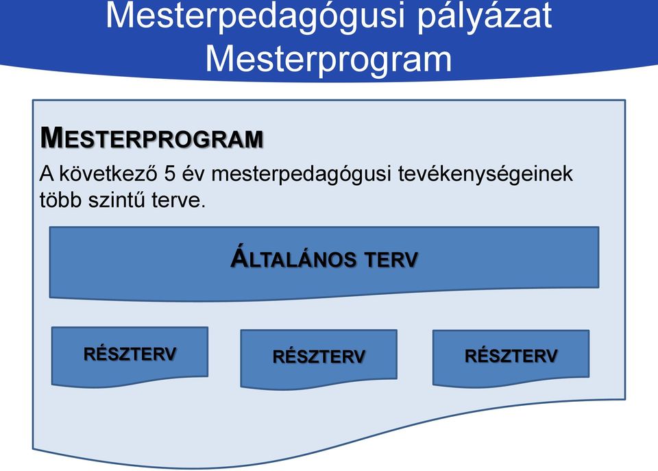 mesterpedagógusi tevékenységeinek több