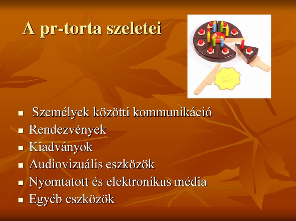 Kiadványok Audiovizuális eszközök