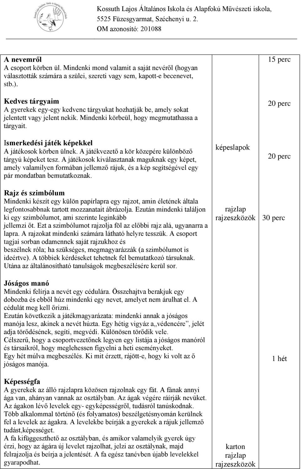 Ismerkedési játék képekkel A játékosok körben ülnek. A játékvezető a kör közepére különböző tárgyú képeket tesz.