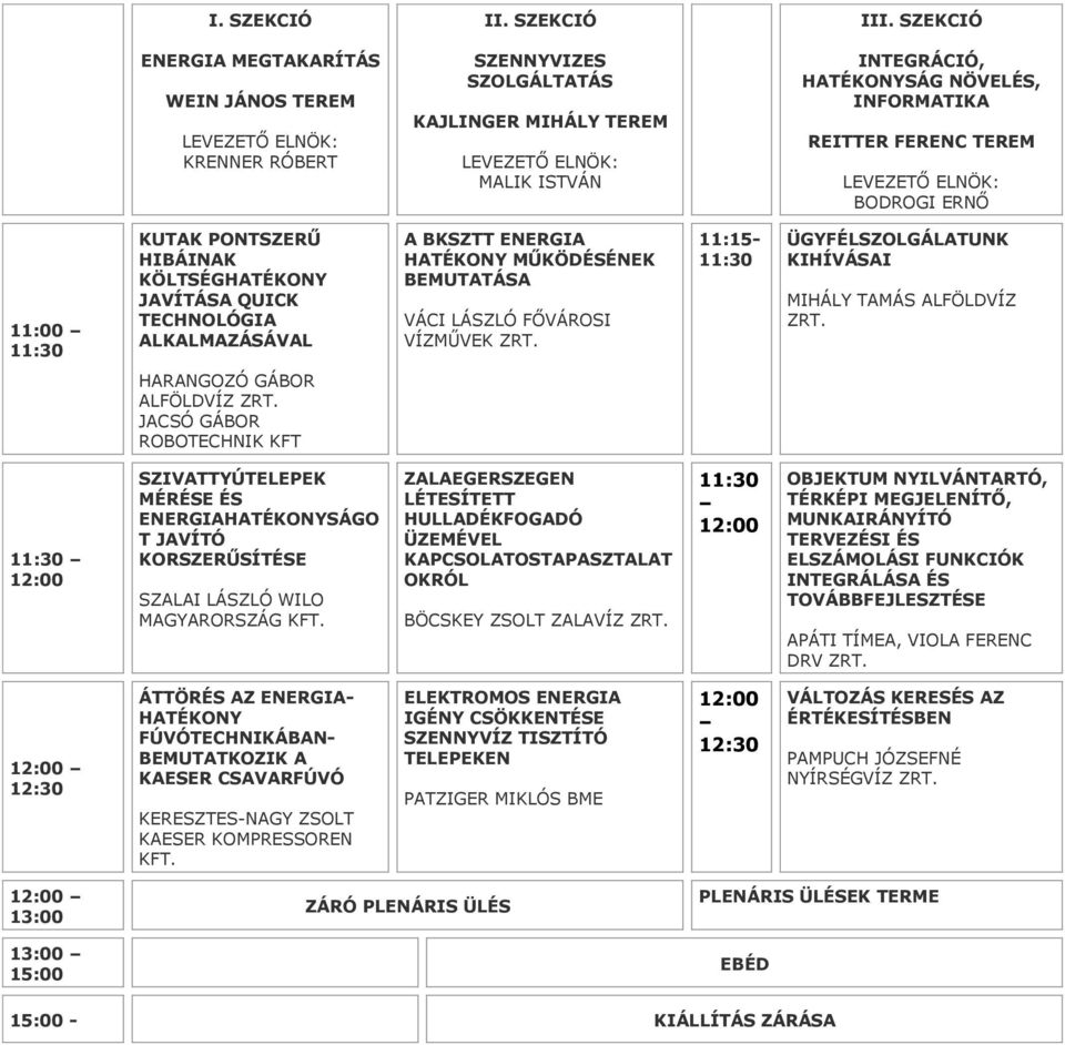 ROBOTECHNIK KFT 11:30 SZIVATTYÚTELEPEK MÉRÉSE ÉS ENERGIAHATÉKONYSÁGO T JAVÍTÓ KORSZERŰSÍTÉSE SZALAI LÁSZLÓ WILO MAGYARORSZÁG ZALAEGERSZEGEN LÉTESÍTETT HULLADÉKFOGADÓ ÜZEMÉVEL KAPCSOLATOSTAPASZTALAT