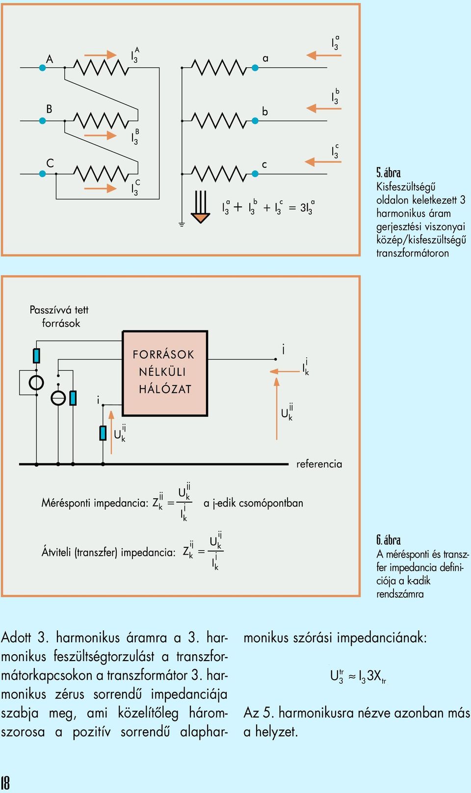 harmonikus feszültségtorzulást a transzformátorkapcsokon a transzformátor 3.