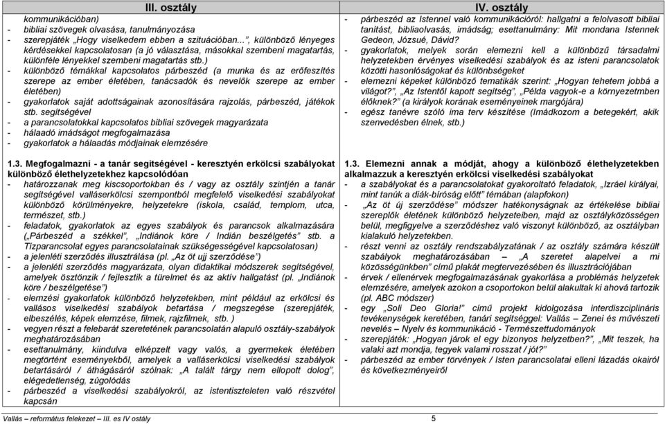 ) - különböző témákkal kapcsolatos párbeszéd (a munka és az erőfeszítés szerepe az ember életében, tanácsadók és nevelők szerepe az ember életében) - gyakorlatok saját adottságainak azonosítására