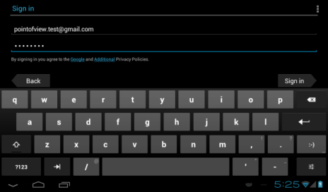 Magyar Point of View P721N- Android 4.0 Tablet PC 3.4 Felhasználói fiók hozzáadása A legjobb módja az android kihasználásának, ha összeköti azt Google / Gmail fiókjával.