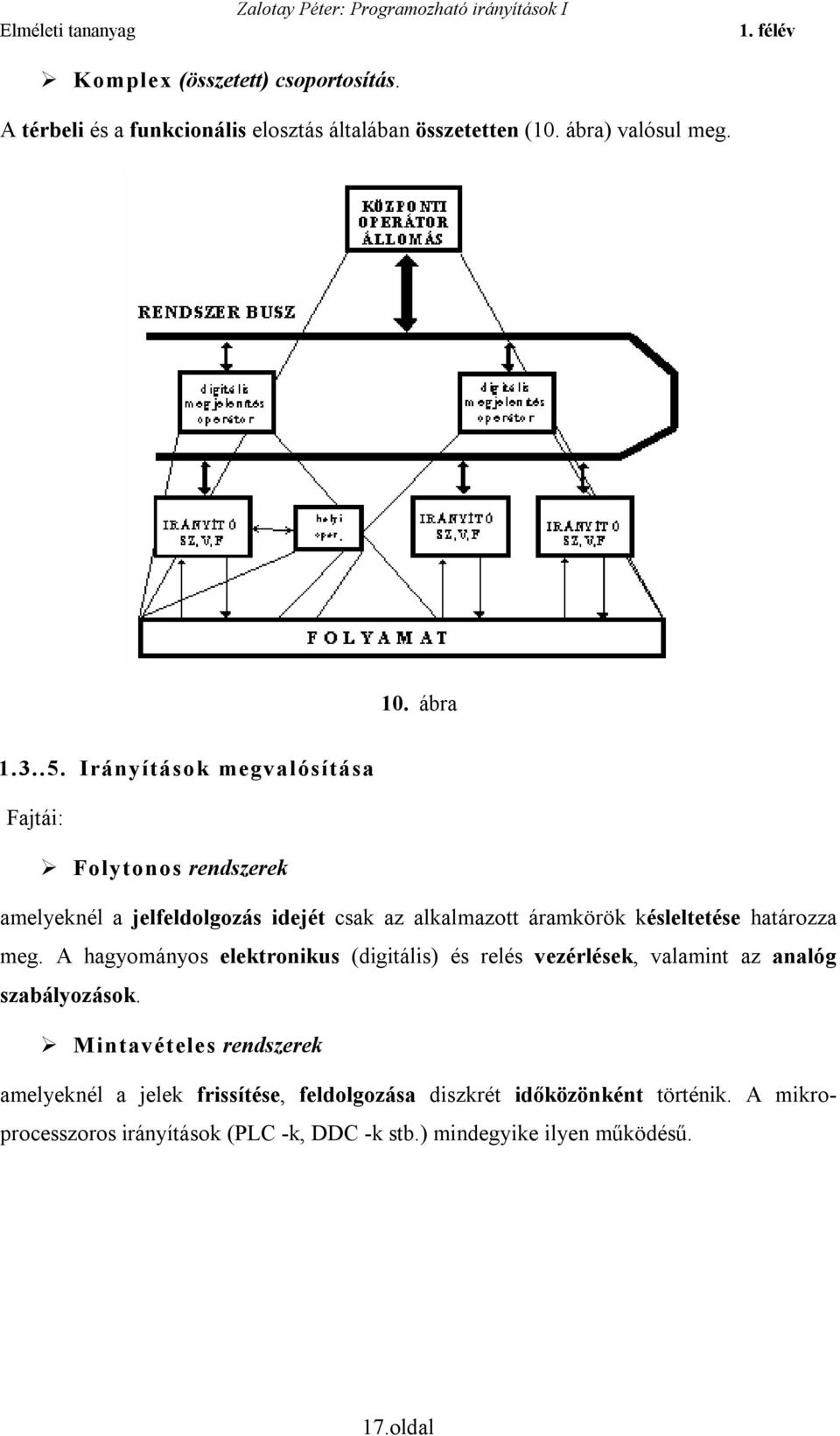 határozza meg. A hagyományos elektronikus (digitális) és relés vezérlések, valamint az analóg szabályozások.