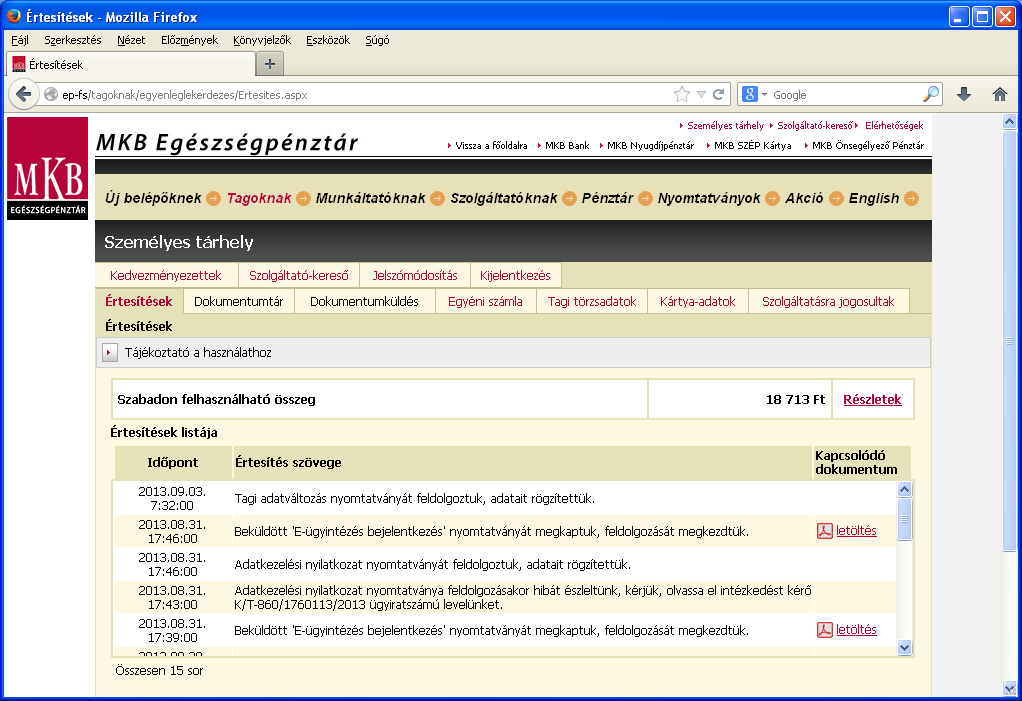 MKB Egészségpénztár új szolgáltatása: Elektronikus ügyintézés