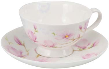 ár: 12900 Ft 20770 MAGNOLIA Porcelán teáscsésze 150 ml és alj, ajándékcsomagolásban, rendelési