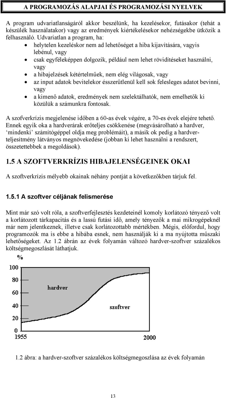 hibajelzések kétértelműek, nem elég világosak, vagy az input adatok bevitelekor ésszerűtlenül kell sok felesleges adatot bevinni, vagy a kimenő adatok, eredmények nem szelektálhatók, nem emelhetők ki