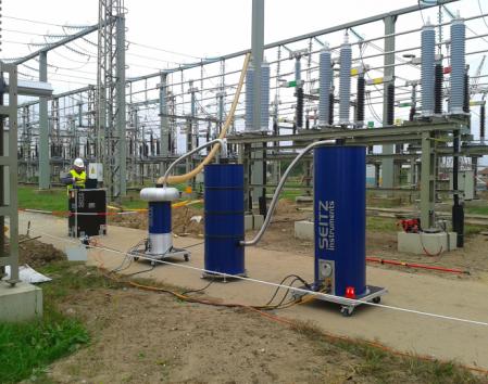 High Voltage Cable Network building MAVIR Debrecen substation 132 kv cable mounting Principal: OVIT Zrt.