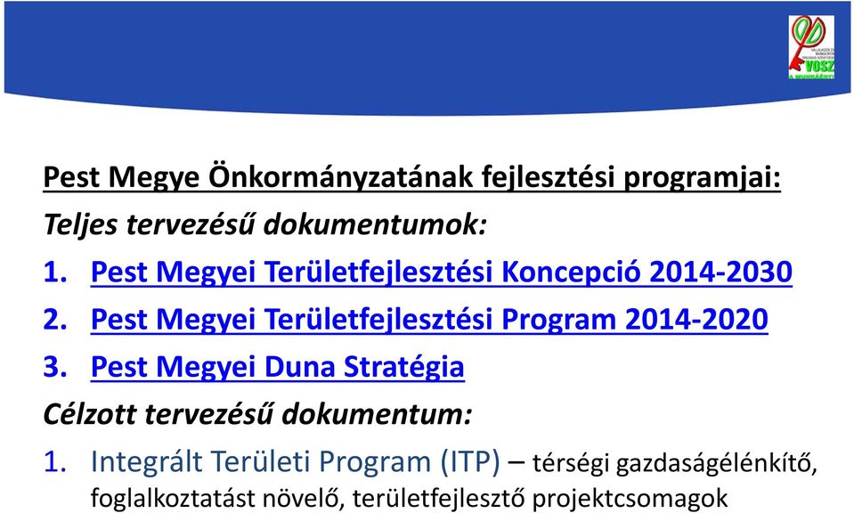 Pest Megyei Területfejlesztési Program 2014-2020 3.
