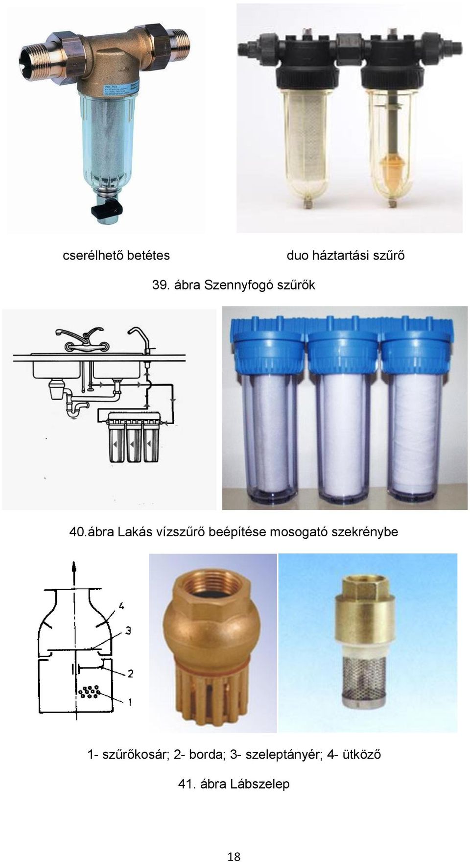 ábra Lakás vízszűrő beépítése mosogató