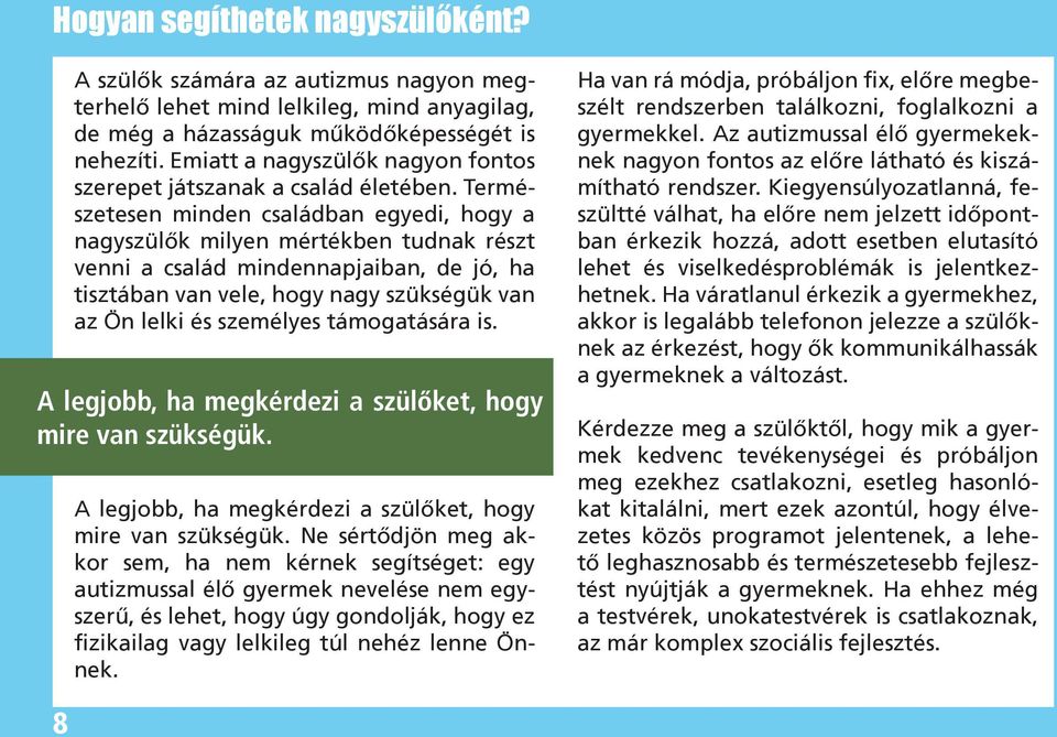 Természetesen minden családban egyedi, hogy a nagyszülők milyen mértékben tudnak részt venni a család mindennapjaiban, de jó, ha tisztában van vele, hogy nagy szükségük van az Ön lelki és személyes