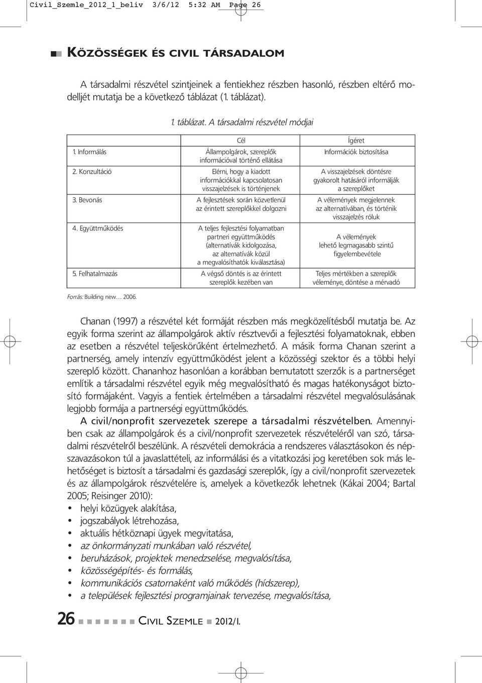 Konzultáció Elérni, hogy a kiadott A visszajelzések döntésre információkkal kapcsolatosan gyakorolt hatásáról informálják visszajelzések is történjenek a szereplőket 3.