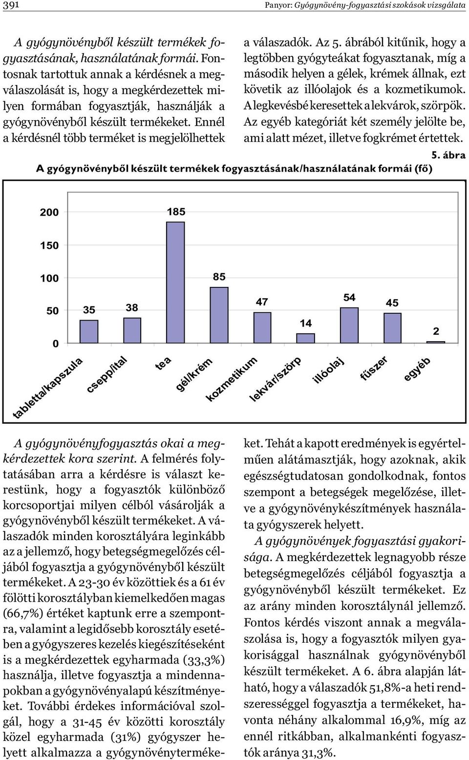 Ennél a kérdésnél több terméket is megjelölhettek a válaszadók. Az 5.