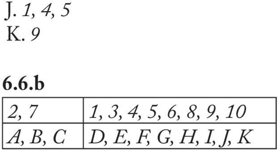 6, 8, 9, 10 A, B, C