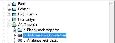 1.6 ÁFA bevallás file előállítása 1.6.1 Előfeltétele Az ÁFA bevallás sorainak feltöltését szabályozó törzsnek fel-paraméterezettnek kell lennie.