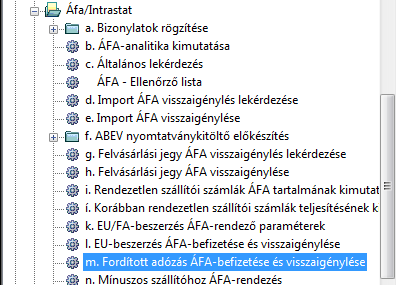 Az alábbi képernyőn meg tudjuk adni, hogy mely pénzügyi naplóba, mely szállítói számlákról szeretnénk ÁFA bizonylatokat generálni.