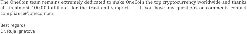 000 afjiliates for the trust and support.