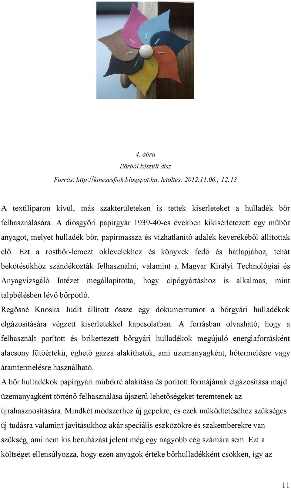 Ezt a rostbőr-lemezt oklevelekhez és könyvek fedő és hátlapjához, tehát bekötésükhöz szándékozták felhasználni, valamint a Magyar Királyi Technológiai és Anyagvizsgáló Intézet megállapította, hogy