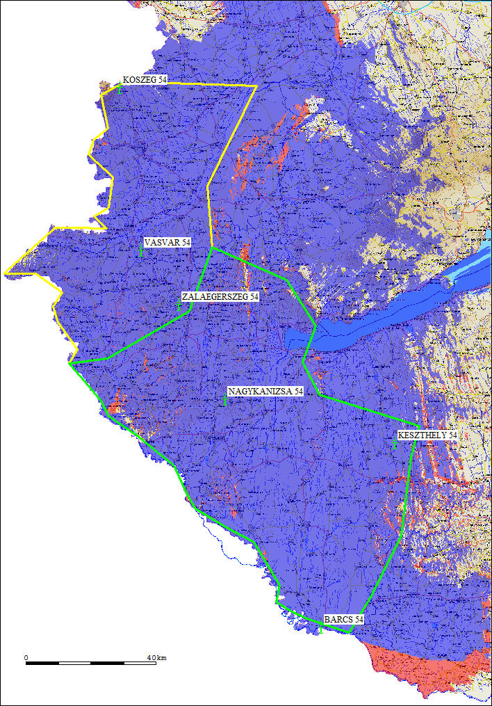 Tervezési példák Allotment kiterjesztés DVB-T rendszer megtartásával 16 Rendszerparaméterek: Frekvencia: 738 MHz Moduláció: 64QAM Kód arány: 3/4 Védelmi intervallum: ¼ Adásmód (vivők száma, IFFT): 8k