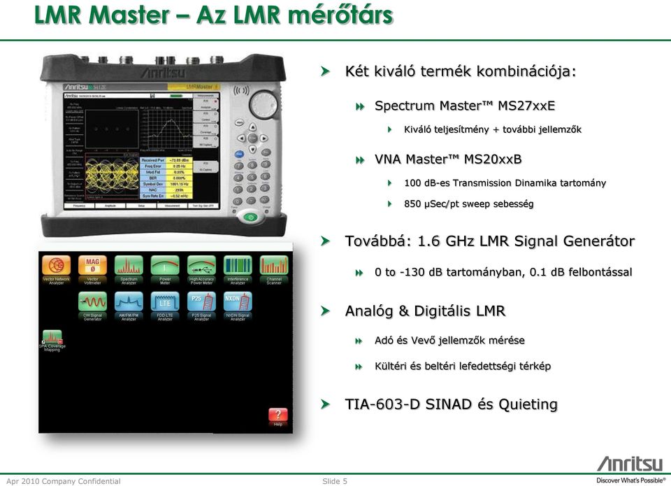 6 GHz LMR Signal Generátor 0 to -130 db tartományban, 0.