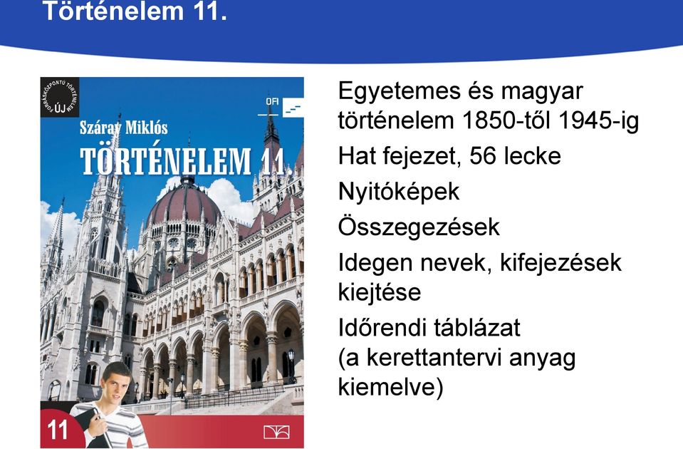 Hat fejezet, 56 lecke Nyitóképek Összegezések