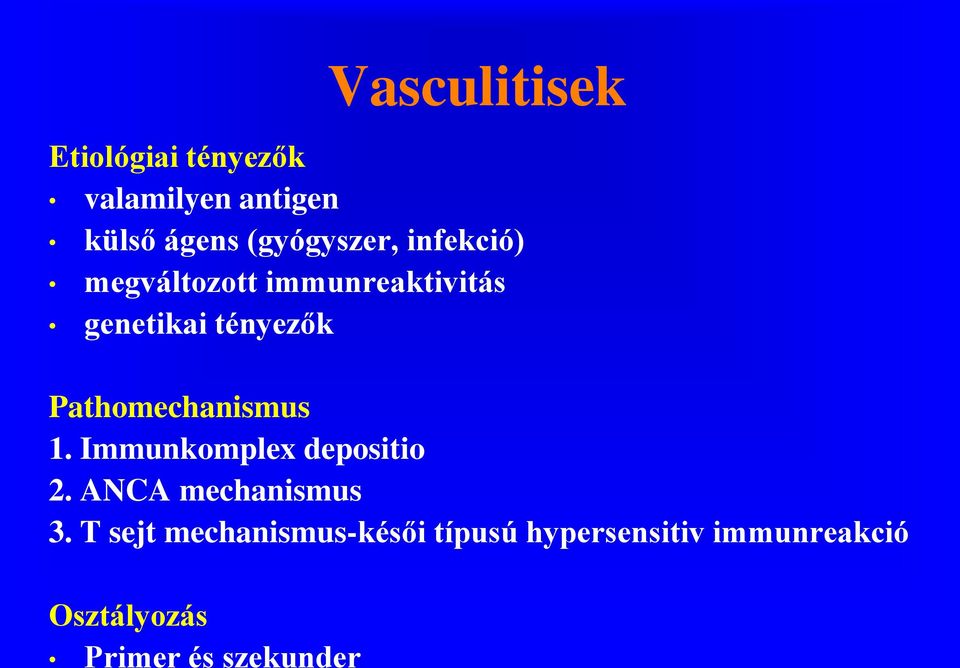 Pathomechanismus 1. Immunkomplex depositio 2. ANCA mechanismus 3.