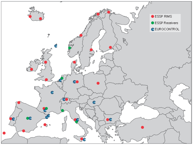 ESSP European Satellite Service Provider RIMS Ranging and Integrity Monitoring Stations