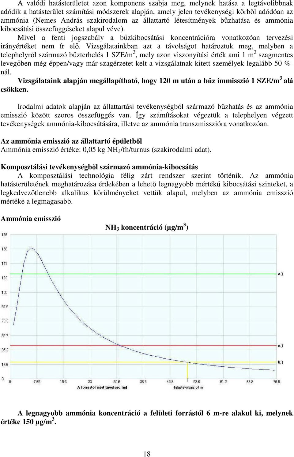 Mivel a fenti jogszabály a bűzkibocsátási koncentrációra vonatkozóan tervezési irányértéket nem ír elő.