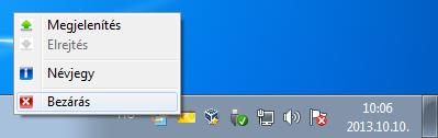 3.2.4 A kártyakezelő program bezárása A kártyakezelő program két módon zárható be: - az ikon menüjét használva az <Bezárás> funkció kiválasztásával - a Windows rendszerben ismert módon a kezelő