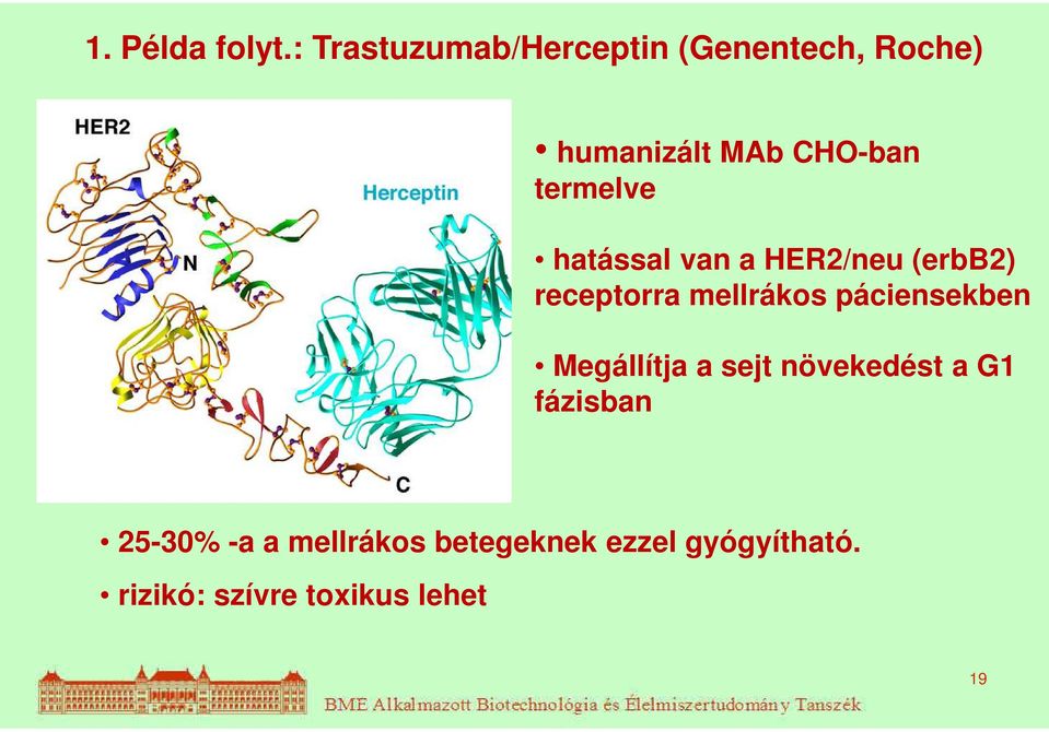 termelve hatással van a HER2/neu (erbb2) receptorra mellrákos