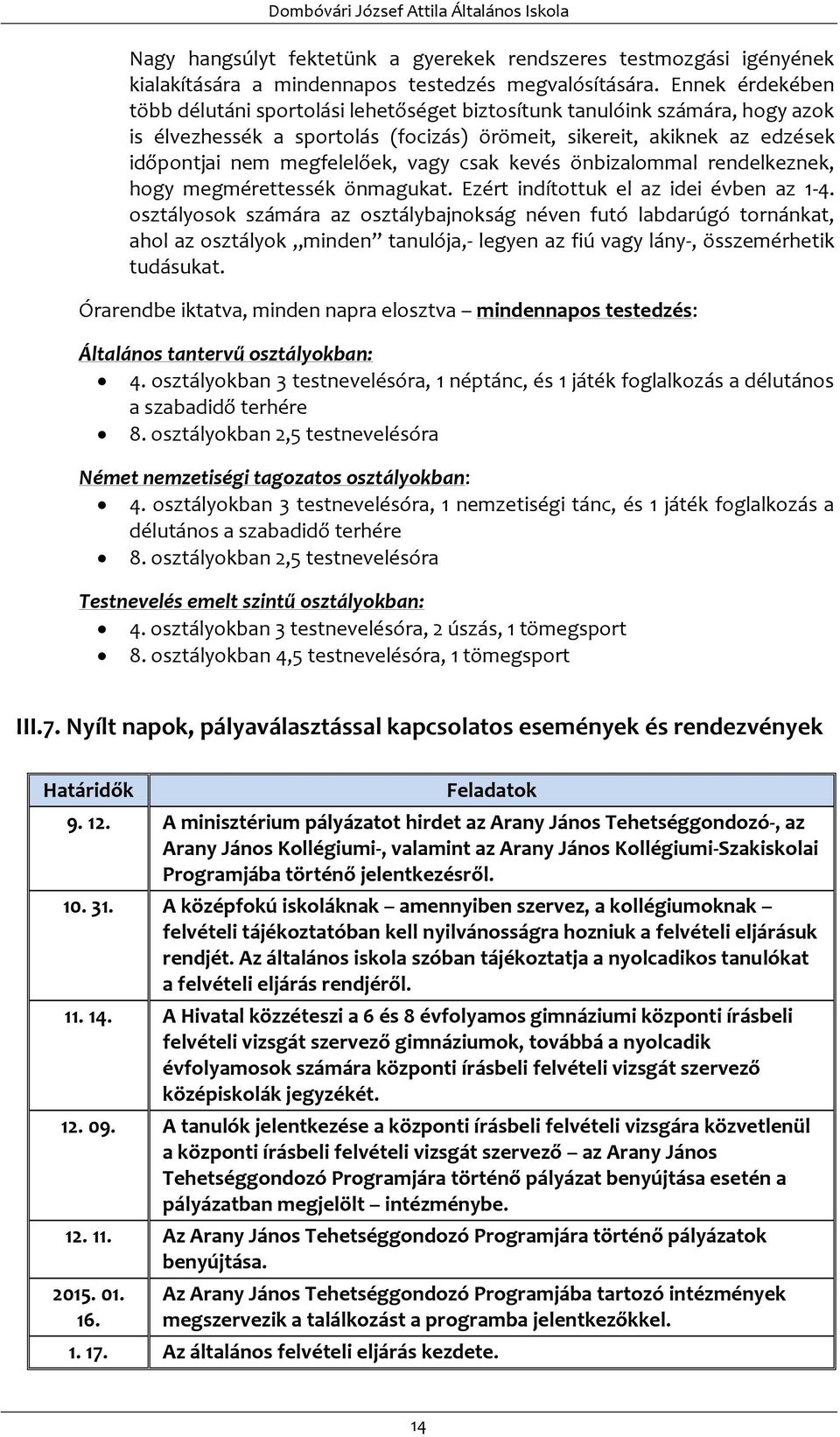 vagy csak kevés önbizalommal rendelkeznek, hogy megmérettessék önmagukat. Ezért indítottuk el az idei évben az 1-4.