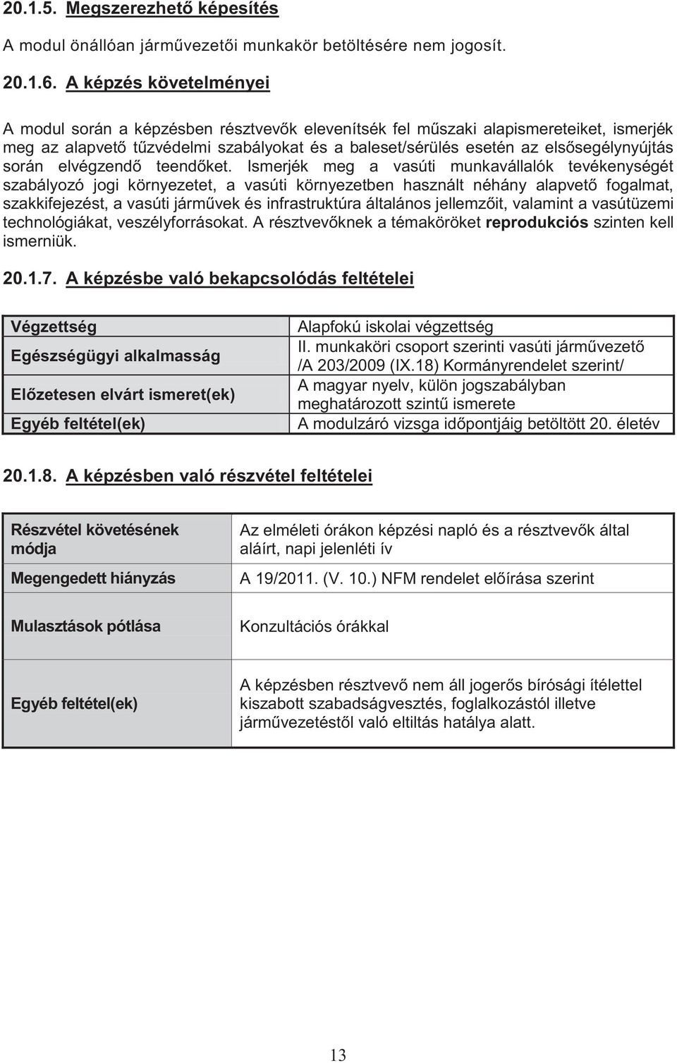 során elvégzendő teendőket.