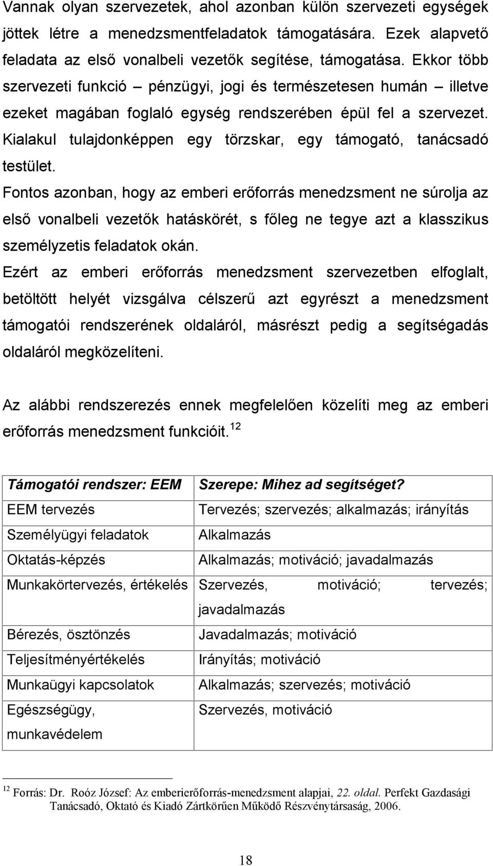 Kialakul tulajdonképpen egy törzskar, egy támogató, tanácsadó testület.