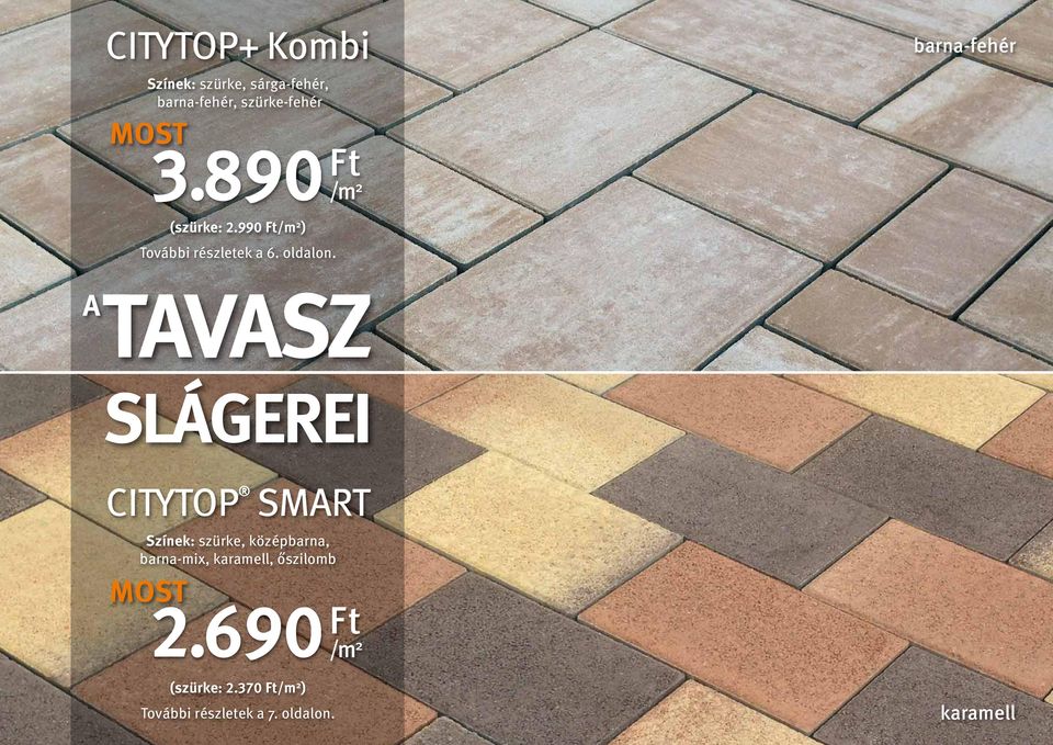 A TAVASZ SLÁGEREI CITYTOP SMART, középbarna, barna-mix, karamell,