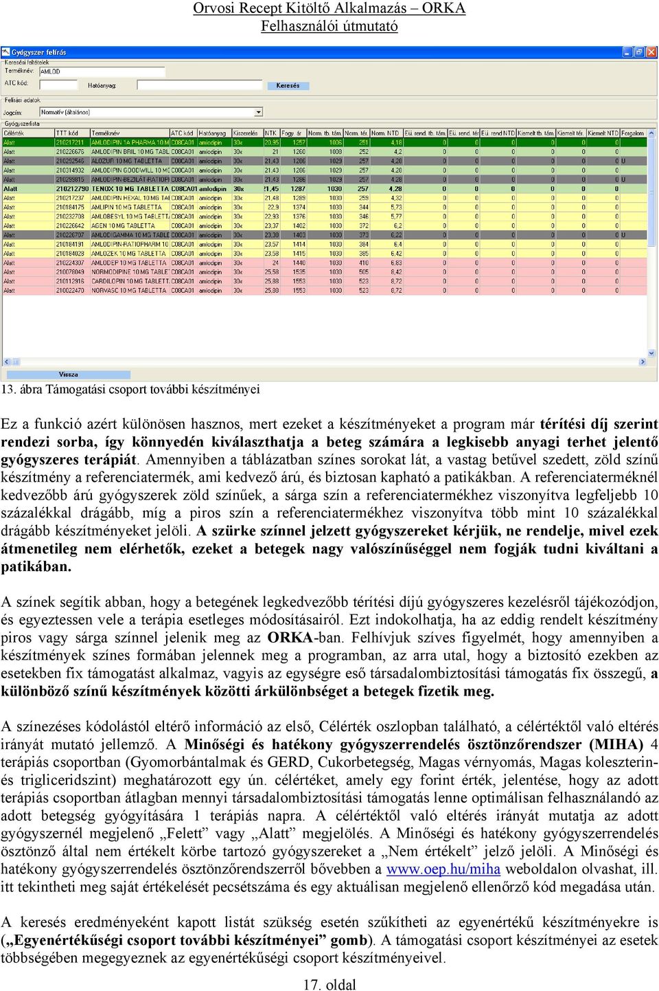 Amennyiben a táblázatban színes sorokat lát, a vastag betűvel szedett, zöld színű készítmény a referenciatermék, ami kedvező árú, és biztosan kapható a patikákban.