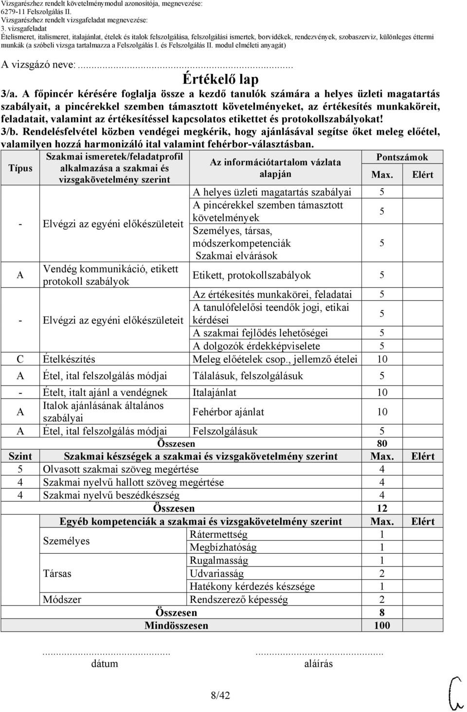 értékesítéssel kapcsolatos etikettet és protokollszabályokat! 3/b.