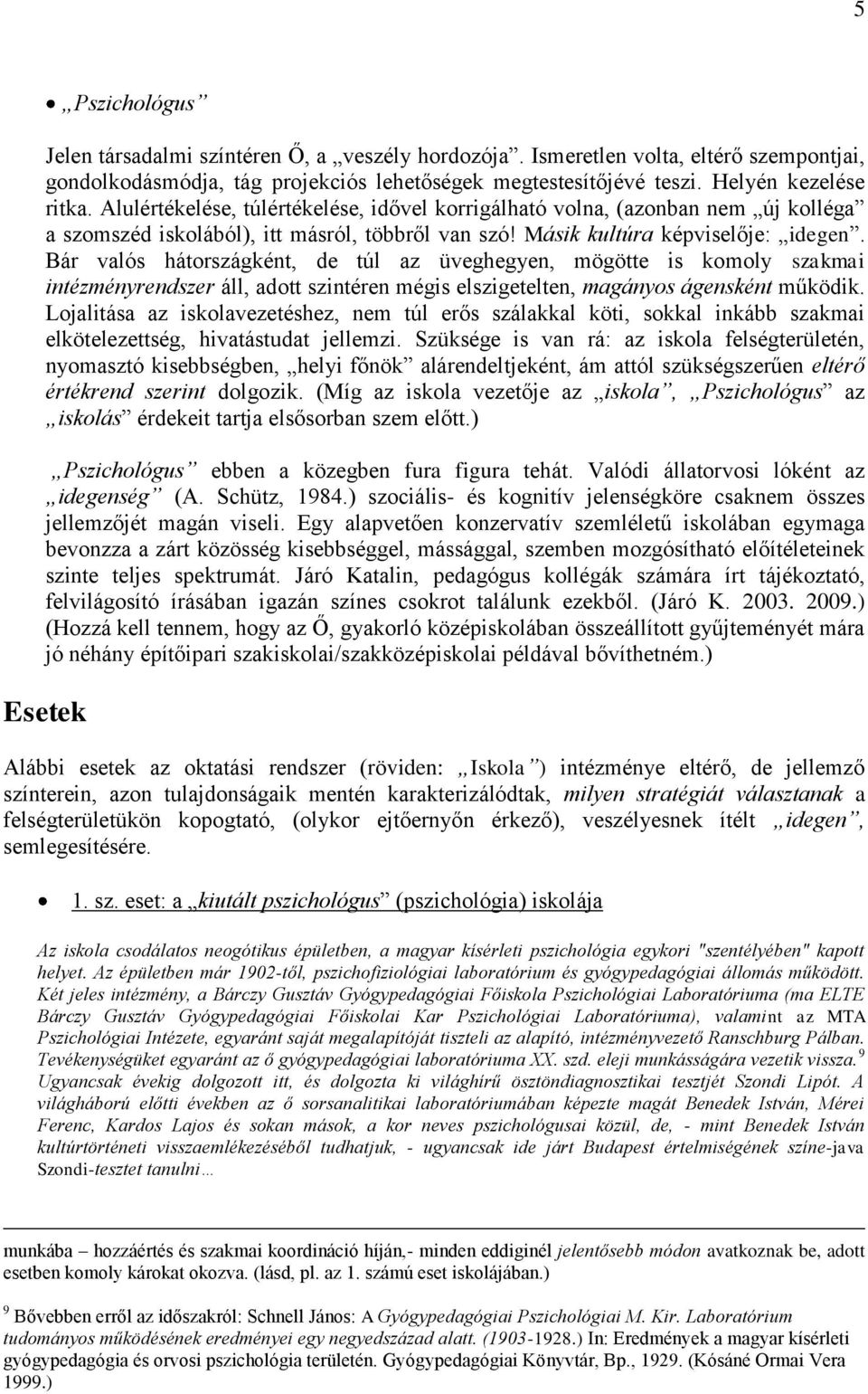 Bár valós hátországként, de túl az üveghegyen, mögötte is komoly szakmai intézményrendszer áll, adott szintéren mégis elszigetelten, magányos ágensként működik.