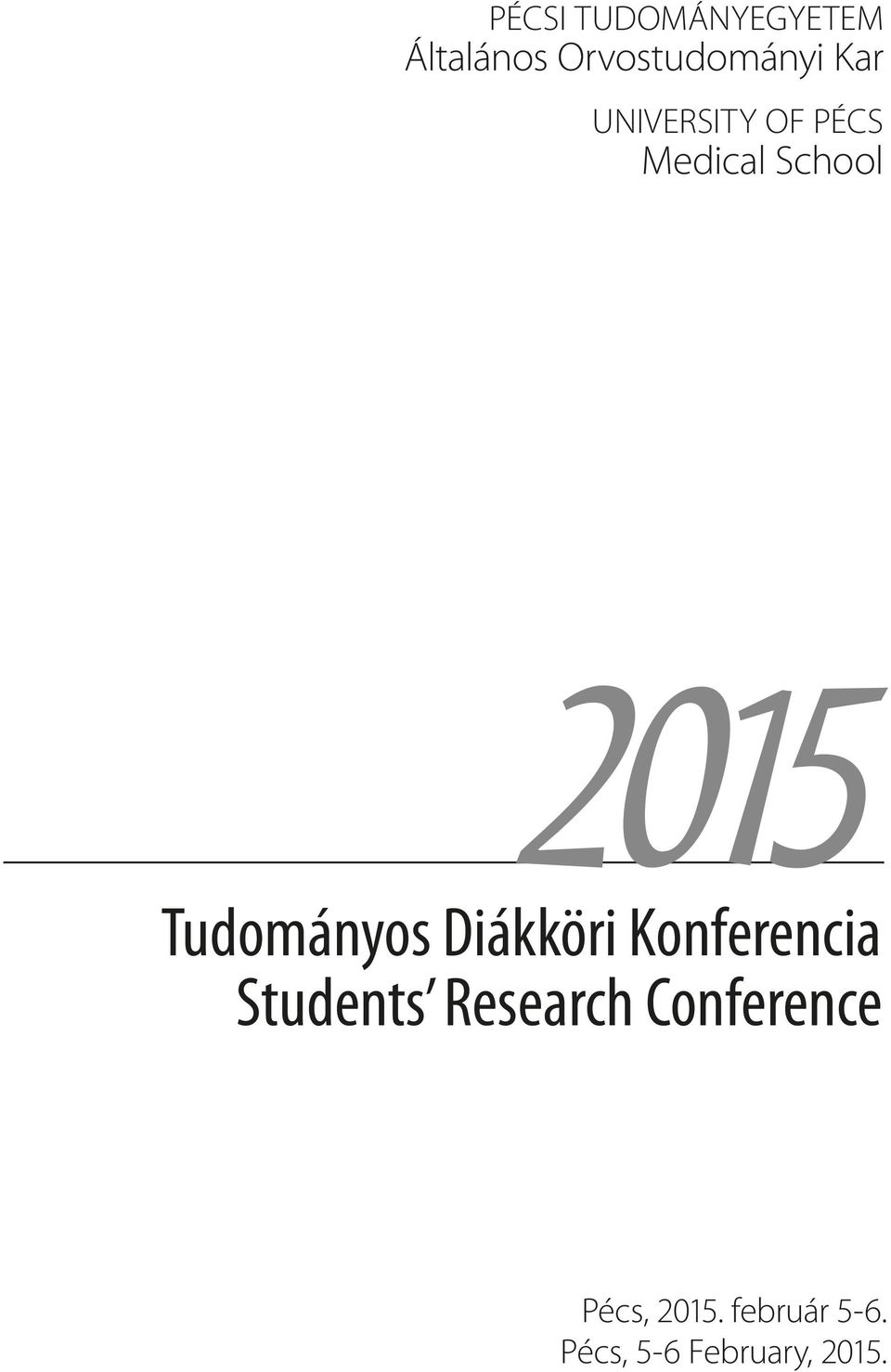 Diákköri Konferencia Students Research Conference