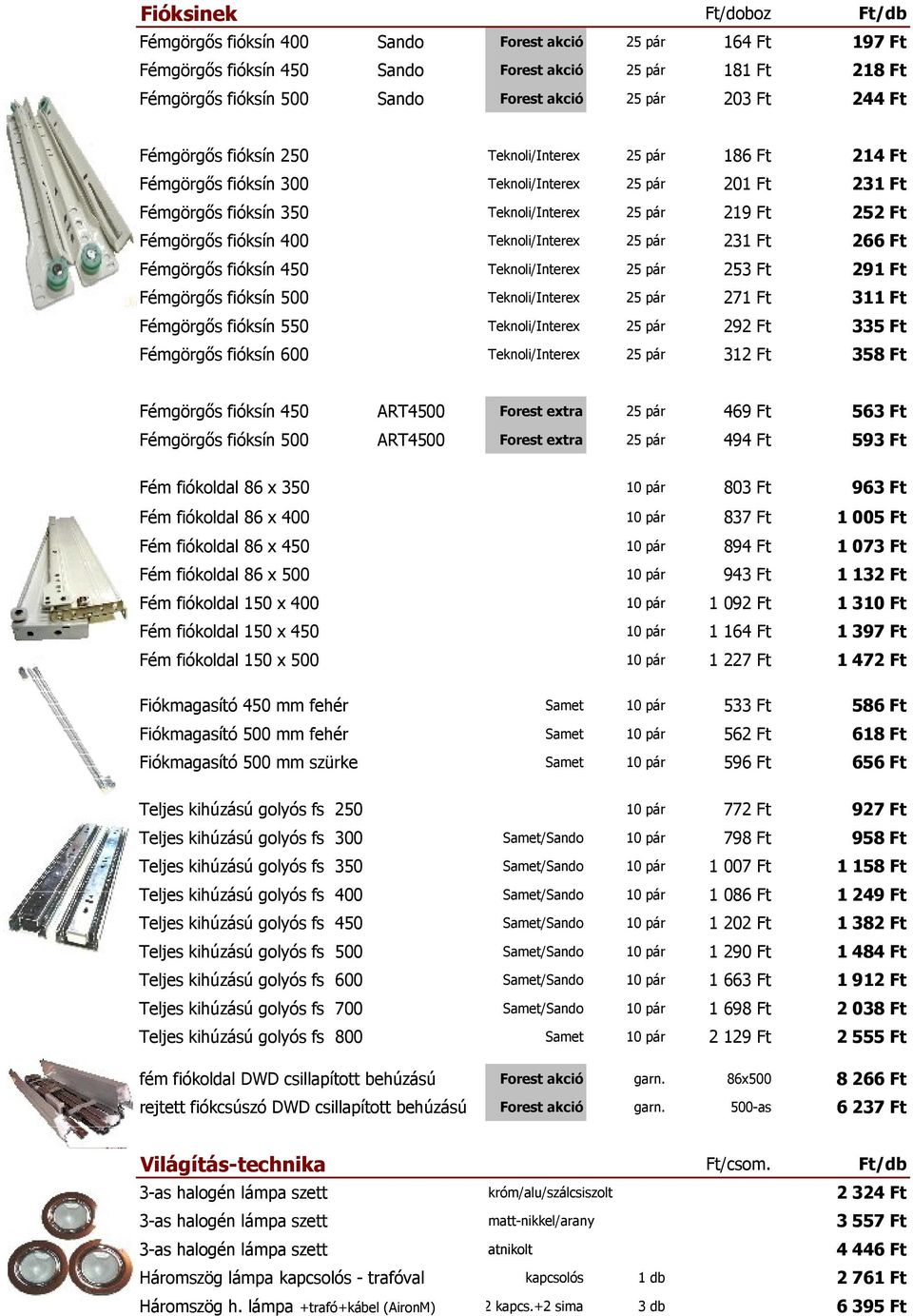 Fémgörgős fióksín 400 Teknoli/Interex 25 pár 231 Ft 266 Ft Fémgörgős fióksín 450 Teknoli/Interex 25 pár 253 Ft 291 Ft Fémgörgős fióksín 500 Teknoli/Interex 25 pár 271 Ft 311 Ft Fémgörgős fióksín 550