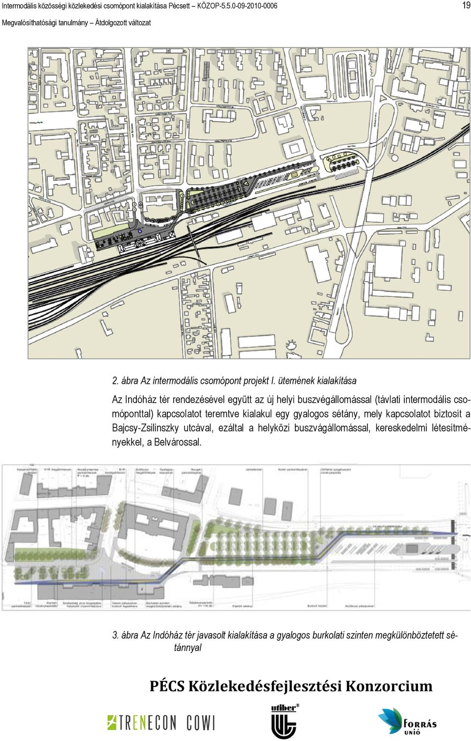 teremtve kialakul egy gyalogos sétány, mely kapcsolatot biztosít a Bajcsy-Zsilinszky utcával, ezáltal a helyközi buszvágállomással,